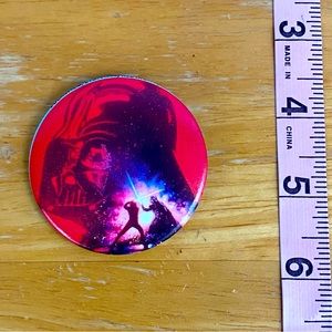 Vintage Star Wars Darth Vader Pinback Button Pin